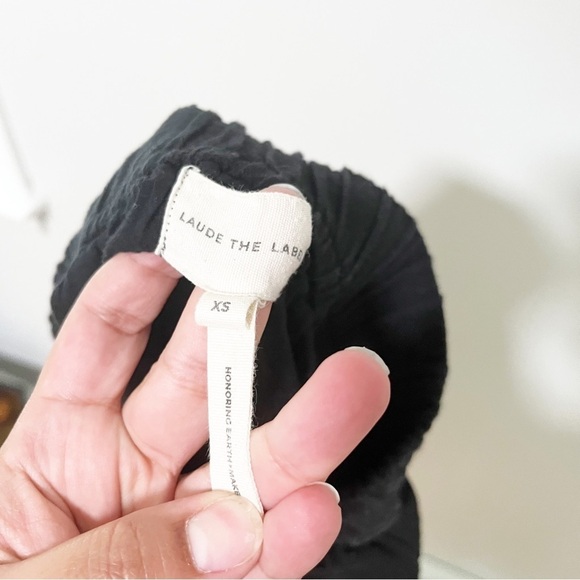 Laude the Label Black Cropped Wide Leg Pants Size XS - Picture 7 of 9